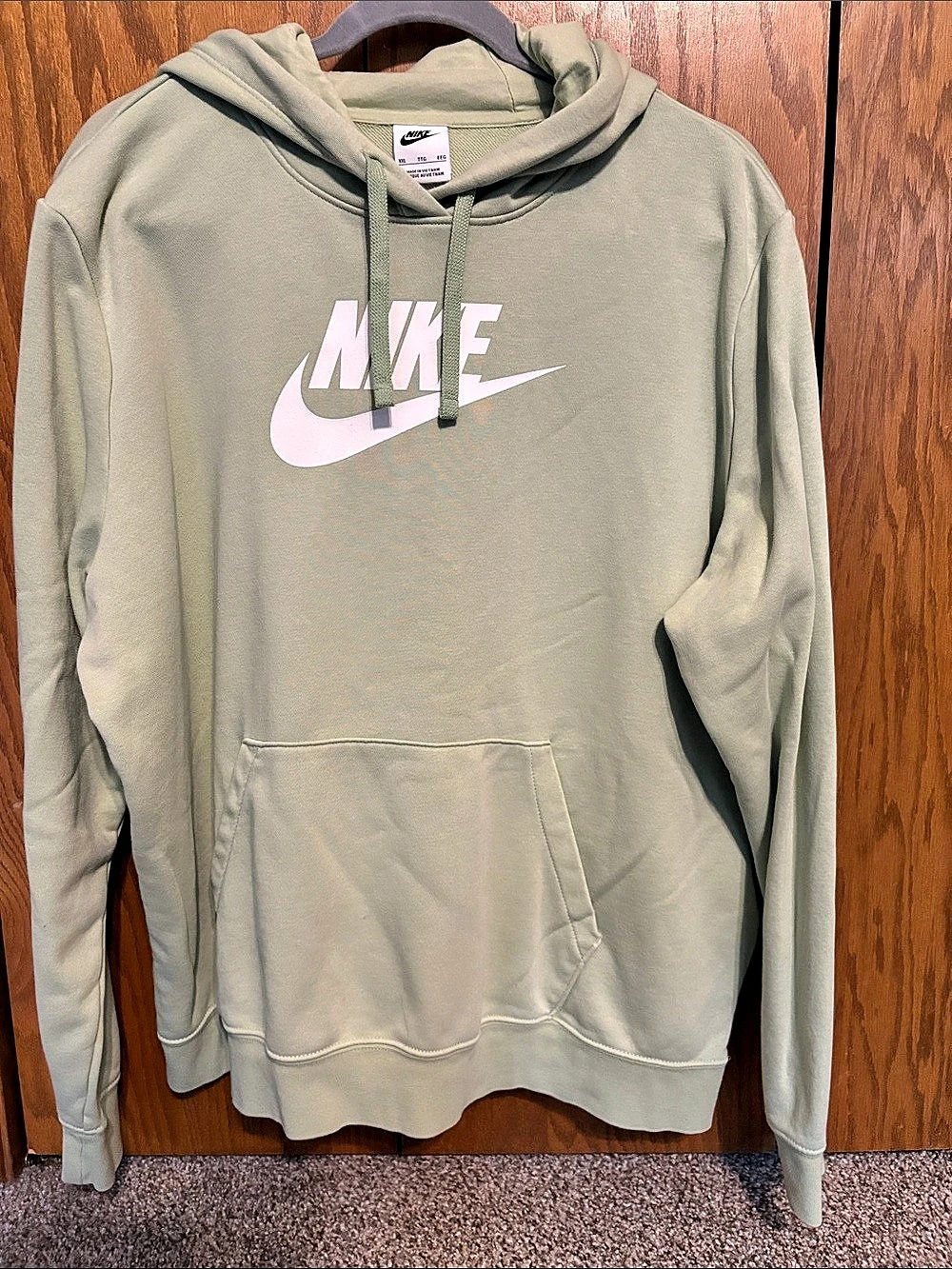 Nike Club Fleece Pullover Hoodie Green XXL
